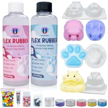 Imagem de Vivresina Taba Squishy Kit de silicone líquido de 473 ml para fazer esponjosos Fufu, borracha de silicone, presente de descompressão DIY