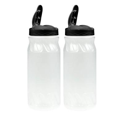 Imagem de Kit 2 Farinheiro Porta Tempero Açucareiro Farofa 600ml Tampa Dosadora 