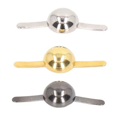 Imagem de 10mm Ferro Bolha Prego Metal Cabeça Redonda Prego de Duas Pernas para Diy Artesanal Fazendo Sacos, Sapatos, Chapéus, Acessórios de Roupas