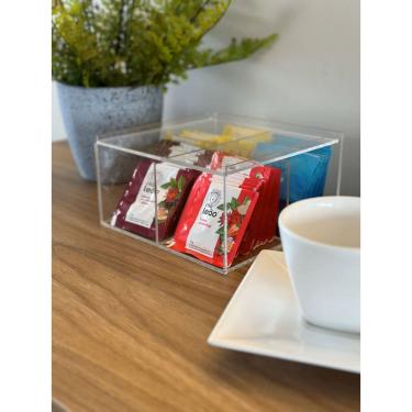 Imagem de Caixa Organizadora para Chá 4 divisórias  em Acrílico