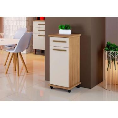 Imagem de Balcão Palmas Master Arte Móveis, Cinamomo/ Off White