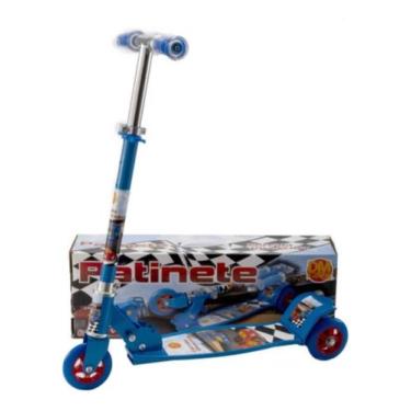 Imagem de Patinete Infantil 3 Rodas Dobrável Ajustável Brinquedo 50kg - DM RADIC