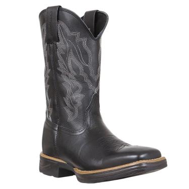 Imagem de Bota Masculina Preta Bico Quadrado Cow Way 37893