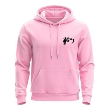Imagem de Moletom Blusa de Frio Luken lk estampado jacare street tendencia, Rosa