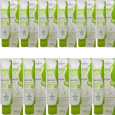 Imagem de 12 Creme Redutor de Medidas Bio Instinto Fisiofort Slim Bisnaga 150g