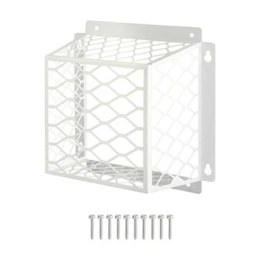 Imagem de YWJLQH Tampa de ventilador de ventilador Tampa de ventilador de ventilador de aço de aço fácil de usar acessórios Ventilação de para o banheiro para, Branco