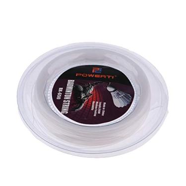 Imagem de Simhoa Conjunto de cordas de badminton premium bobina de raquete de alta flexibilidade substituição de corda - branco, 200 m