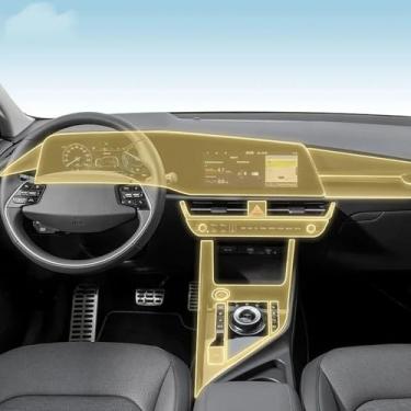 Imagem de LYBQFZ Película de proteção de tinta PPF para interior de carro pré-corte filme TPU transparente, para transmissão manual KIA NIRO SG2 2022-2024