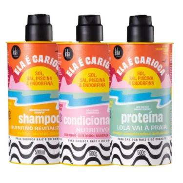 Imagem de Lola Ela é Carioca Sh 500ml + Cond 500ml + Proteína 500ml - Lola Cosmé