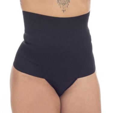 Imagem de Calcinha Tanga Modeladora Em Microfibra Com Cós Alto Patitex - lovetoy