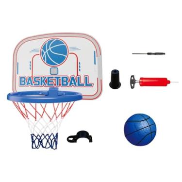 Imagem de menolana Conjunto de argolas de basquete, jogo de esportes, kit de brinquedos de argola de basquete da porta de casas, conjunto de brinquedos de jogo, conjunto, Laranja Azul