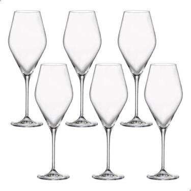 Imagem de Taça de Cristal Bohemia Para Vinho Branco 510 ml Loxia 6 Peças - Bohem