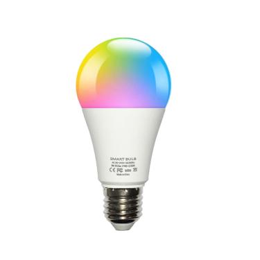 Imagem de 2 pcs Wifi Lâmpada Inteligente Compatível Com Alexa E Google Home Assistant Controle de Voz Rgbcw Escurecimento Cor 9 w 850lm A19 Bulbo