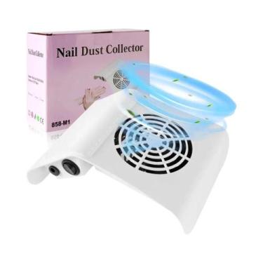 Imagem de Baixo Ruído Prego Aspirador De Pó Extrator Pó Manicure Coletor Poeira 