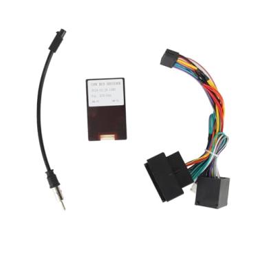 Imagem de Adaptador de fio estéreo de arnês VOMEKO, adaptador de fiação de áudio do cabo de alimentação de carro com a substituição da caixa Canbus para F30 F10 X5 E46 E39 E53