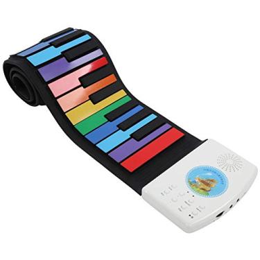 Imagem de Teclado Portátil de Piano de Silicone de 49 Teclas para Iniciantes-amantes da Música Educacional
