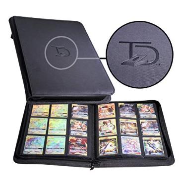 Imagem de TopDeck Fichário de bolso para 500 cartões Pro | Álbum de 9 bolsos | Mangas para carga lateral | Pasta Pokemon/MTG/Yugioh/TCG | Suporte para negociação e esportes | (preto)