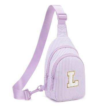 Imagem de Viverte Presentes para meninas de 8, 9, 10, 11, 12 anos, bolsas transversais, pochete para meninas adolescentes, presentes personalizados para mulheres, Lavanda