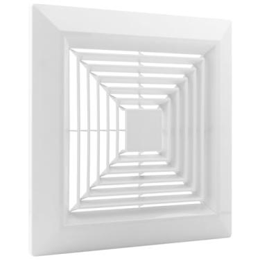 Imagem de LVOERTUIG Capa de exaustor de banheiro 9 x 9/12 x 12 com molas, grade de ventilador de teto de banheiro, tampa de ventilação de banheiro, peças de reposição para teto quadrado ou parede (tamanho 30,5