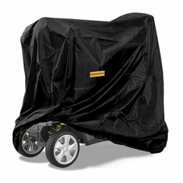 Imagem de Wrypun Capa de armazenamento de scooter de mobilidade com elástico à prova d'água capas de cadeira de rodas elétricas para deficientes físicos para scooters de 3 ou 4 rodas acessórios para scooters de