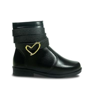 Imagem de Bota Montaria Com Cinto Coturno Infantil Moda Western 09.56j (Preto, BR, Criança de 4 a 8 anos, Numérico, 31)