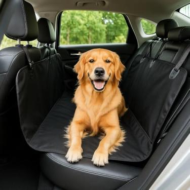 Imagem de Capa Protetora Impermeável para Banco Traseiro de Carro - Tecido Reforçado, Antiderrapante, Dobrável, Universal para Transporte de Pets, Cães e Gatos