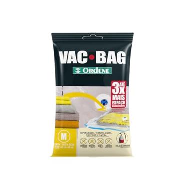 Imagem de Ordene - Saco Plástico à Vácuo para Armazenamento, Tamanho Médio, Cor Transparente, Linha Vac Bag