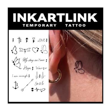 Imagem de INKARTLINK Tattoo Tech, 2 Folhas De Tatuagem Semipermanente Média, Tatuagens Temporárias Com Design Artístico Para Adultos, Duram 1 A Semanas, À Prova D'Água, Aparência Realista, Sem Adesivo, Reflex