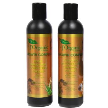 Imagem de J'Organic Solutions Shampoo E Condicionador De Biotina Solutions, Hidratante Fortalecedor, Com Biotina, Sem Ftalatos, Sulfato Parabenos, Para Bebês Crianças Pequenas (2 X 8 Oz)
