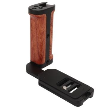 Imagem de Suporte L da Alça da Câmera, Micro Câmera única Alça Esquerda Universal Suporte de Placa L de Tiro Vertical Horizontal Com Furo de Parafuso de 1/4 de Polegada Sapata Fria para