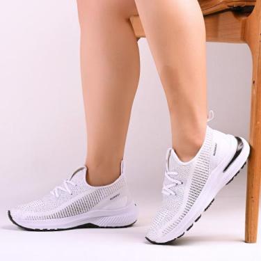 Imagem de Tênis Feminino De Caminhada Academia Corrida Runway Energy, Branco, 35