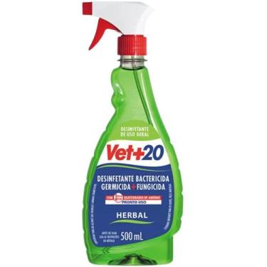 Imagem de Desinfetante Bactericida Pronto Uso Vet+ 20 500ml Spray - Vet+20, Herb