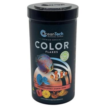 Imagem de Ração Para Peixes Color Flakes 50g - Oceantech