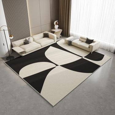 Imagem de Tapete leve, luxuoso e ultrafino de areia para sala de estar, quarto, cabeceira, hall de entrada e decoração de casa (100x160 cm (3,3x5,3 pés/CXS sem fiapos 1)