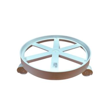 Imagem de Suporte para Botijão de Gás Vaso de Plantas e Galão de Água com Rodinha(Branco)