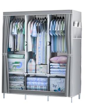 Imagem de Guarda Roupa Dobrável Organizador De Roupa Armário Grande(Cinza)