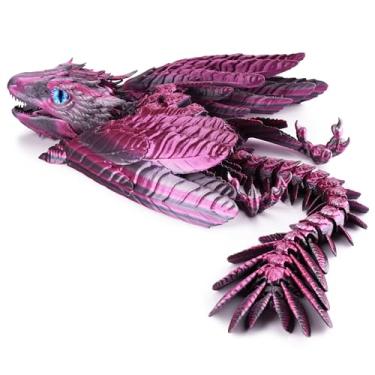 Imagem de Guwewu Feathered Wyvern Dragon, 3D Printed Dragon, Articulated Dragon, Fidget Dragon, 3D Printed Toys, Desktop Pet (Stellarscale)