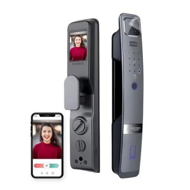 Imagem de Fechadura Digital Wifi FDH20 Com Reconhecimento Facial 3D - JWCOM