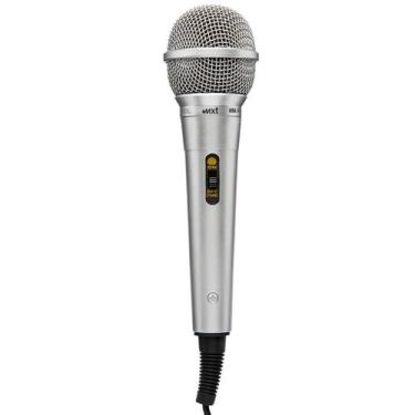 Imagem de Microfone mxt dinamico com fio m-1800s prata com chave