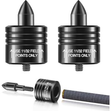 Imagem de sntxmy 2 peças de cabeça de parafuso de decocking de besta, parafuso de decocking para ponta de liberação de flecha de besta de dez pontos para arco recurvo e composto para caça e competição parafusos