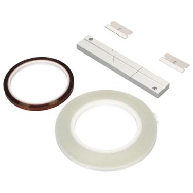 Imagem de KIMISS Kit de Bloco de Emenda de Fita de 1/4 de Polegada para Revoxsonido - Media de Fita de Bobina Aberta Universal Com Adesiva, Líder e Lâminas