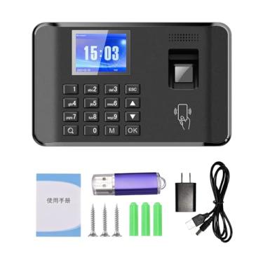 Imagem de Máquina de Atendimento de Senha de Impressão Digital Biométrica Com Uma Função de Cartão de Identificação de Voz de Voz LCD de 2,4 Polegadas LCD (US-4)