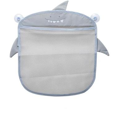 Imagem de Porta Brinquedos Rede Organizador Saco Banho Banheiro Bebe (Cinza)