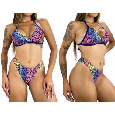 Imagem de Conjunto de Biquíni Asa Delta Fixo Moda Praia Verão - .