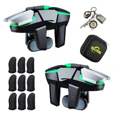 Imagem de 13 in 1 Mobile Phone Gaming Triggers Combo Kits for iPhones/Android Phones, Mobile Phone Game Controller for PUBG/Call of Duty/Knives Out (Metal)