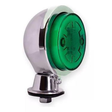 Imagem de Lanterna Verde Led Bivolt Bojuda Foguinho Maria Cromada Ambos Lados Ve