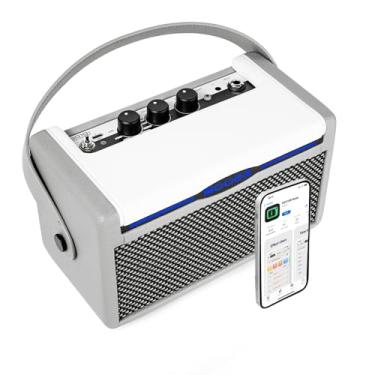 Imagem de MOOER Amplificador De Guitarra Sd10I 10W Para Prática Com Aplicativo Efeitos Inteligentes, Luz Led Portátil Stero Sound, 49 Tipos, 52 Modelos Amplificador, Loop, Bateria Eletrônica, Afinador Baixo (