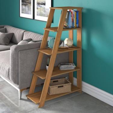 Imagem de Estante Com 5 Prateleiras Empoli Freijó