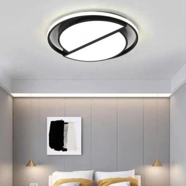 Imagem de Luminária Led Moderna de Teto Para Quartos Luz Fria e Luz Quente - Kin