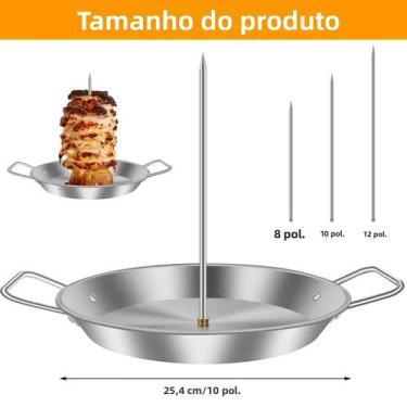 Imagem de Espeto De Carne Vertical Para Churrasco, Espeto De Aço Inoxidável Para